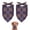 Purple Circular Floral, variant on Dog Bandana 2 Pack,Purple Circular Floral Pattern Bandanas for Dogs,Cat Bandana,Small/ Large Dog Bandana 2 Size,Dog Bandanas Girl Boy