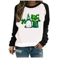 thumbnail image 1 of QIPOPIQ T-Shirts à Manches Longues à Col Rond pour Femmes T-Shirts de la Saint-Patrick T-Shirt Imprimé Trèfle de la Saint-Patrick T-Shirt Vert Porte-Bonheur T-Shirts de la Saint-Patrick Hauts T-Shirts à Col Rond Offres de Chemises des Fêtes, 1 of 5