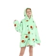 thumbnail image 3 of Faithtur Universal Warm Hooded Sweater Fashion Printing Mink Wool Home Clothes, 3 of 6