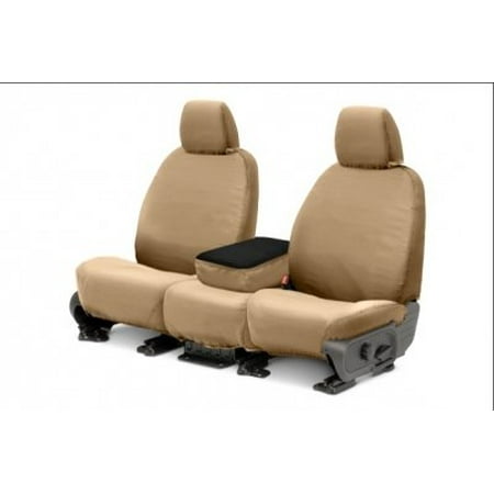 - Covercraft SeatSaver Front Row Custom Fit Seat Cover for Select Ford F-150 Models - Polycotton (Tan)