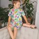 thumbnail image 4 of Balery Cute Chameleons Conjunto de Pijama Infantil de Manga Corta con Estampado – Ropa de Dormir de Algodón Suave-XX-Large, 4 of 6