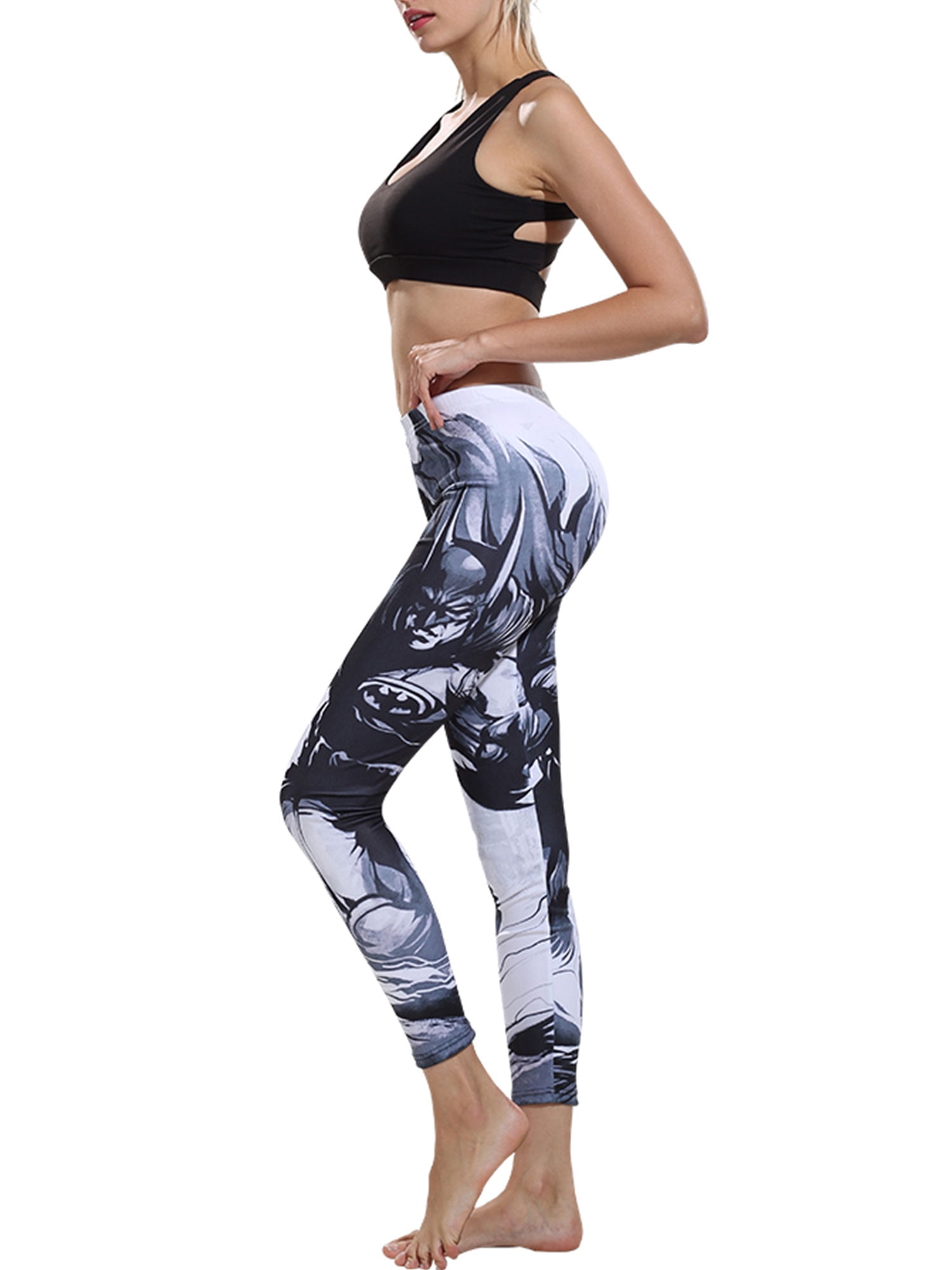 Women Yoga Pants Workout Gym Print Sports Leggings Slim Fitness Stretch Trousers 