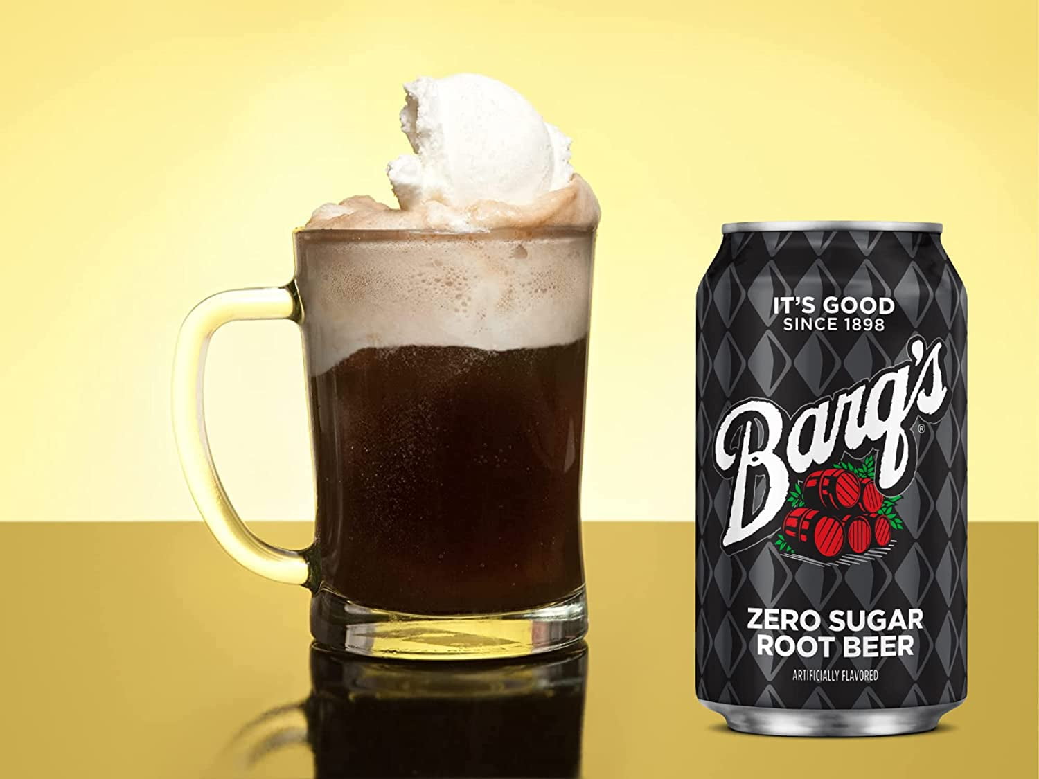 Barq's Zero Sugar Root Beer 12 Ounce Cans Bundle Pack by (24), 12.0 Fl Oz