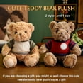thumbnail image 4 of Soft Stuffed Animals&plush Toys, Cute Christmas Yarn Plush Bear Creative Toys 9.8inches, 4 of 9