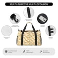thumbnail image 4 of Fotbe Happy St. Patrick's Day Bolsa de Viaje con Estampado, Bolsa de Fin de Semana para Mujer con Compartimento para Zapatos, Bolsa de Gimnasio con Bolsillo Húmedo, 4 of 7