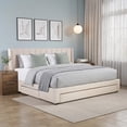 thumbnail image 4 of Ilios Innova | Base de Cama King Size Tapizada Beige con Cabecera Acolchada Cajones Integrados y Estructura Resistente, 4 of 9