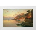 thumbnail image 1 of Obuchovsky, Yury 32x21 White Modern Wood Framed Museum Art Print Titled - Evening Lights in Liguria, 1 of 4