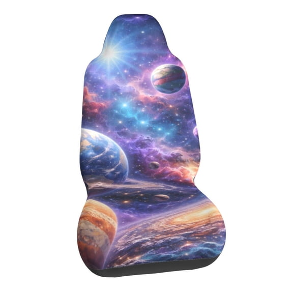 Galaxy Planet Nebula Car Seat Covers Stretch Car Seat Protectors Universal Fit