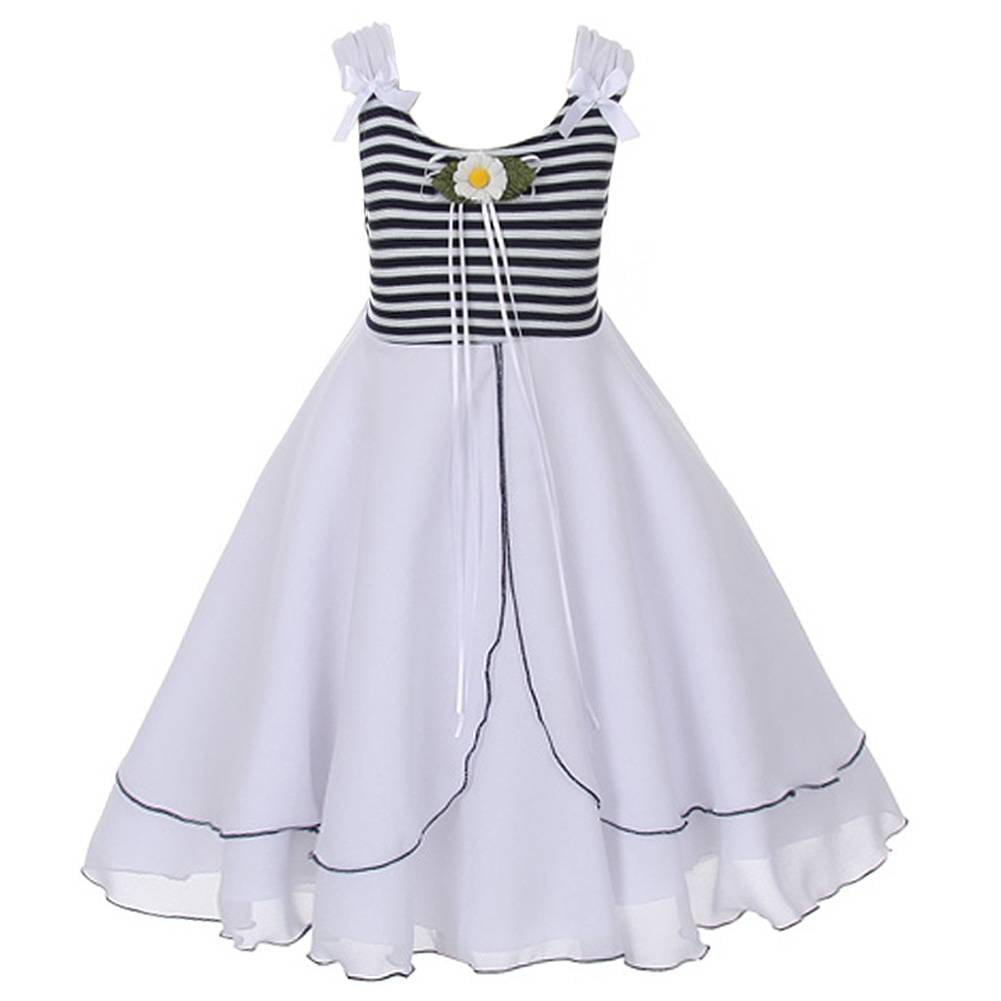 girls navy occasion dress