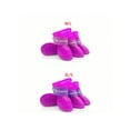 thumbnail image 1 of 4pcs/Set Pet Rain Shoes For Small And Medium Dogs, Waterproof And Anti-Slip, Soft Bottom Paw Protector, 1 of 2