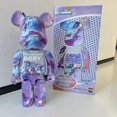 thumbnail image 1 of Figuras de Bearbrick de 28cm, estatuas de oso violento a la moda, colección de Bearbrick, decoraciones de escritorio, decoración de lujo para sala de estar, 400%, 1 of 4