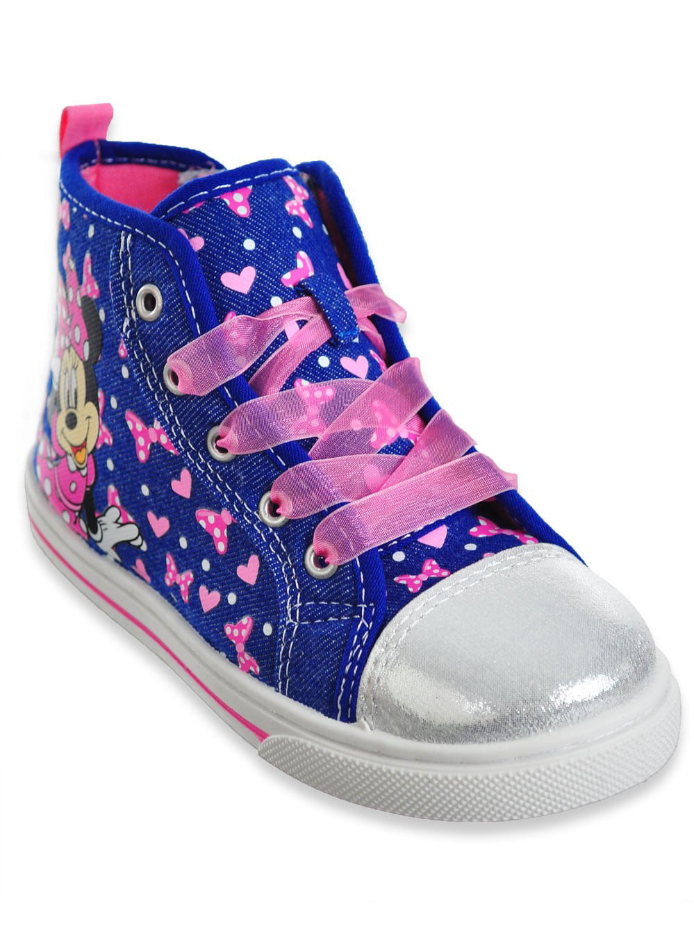Minnie Mouse - Disney Minnie Mouse Glittery Hearts Character High-Top ...