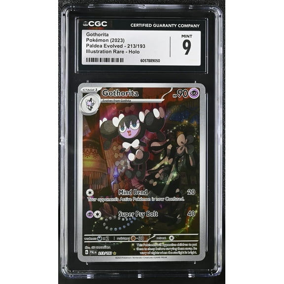 Pokémon Gothorita Paldea Evolved Illustration Rare Holo CGC 9 Mint