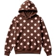 thumbnail image 4 of Girls Pullover Polka Dot Printed Hoodie Sweatshirt, 4 of 4