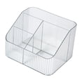 thumbnail image 1 of Caja de almacenamiento compartimentada de escritorio, compartimentos de plástico, caja multicompartimento, organizador de cosméticos, control remoto y papelería., 1 of 5