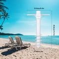 thumbnail image 3 of Advancent Soporte de arena para sombrilla, soporte de sombrilla de playa de plástico, Base de sombrilla portátil a prueba de viento Deportes acuáticos, 3 of 6