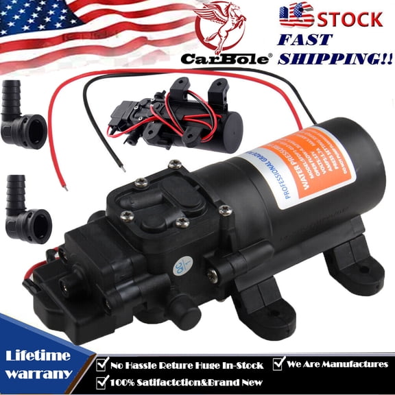 Self Priming Water Pressure Pump 12V Diaphragm Pump For Caravan/RV/Marine New