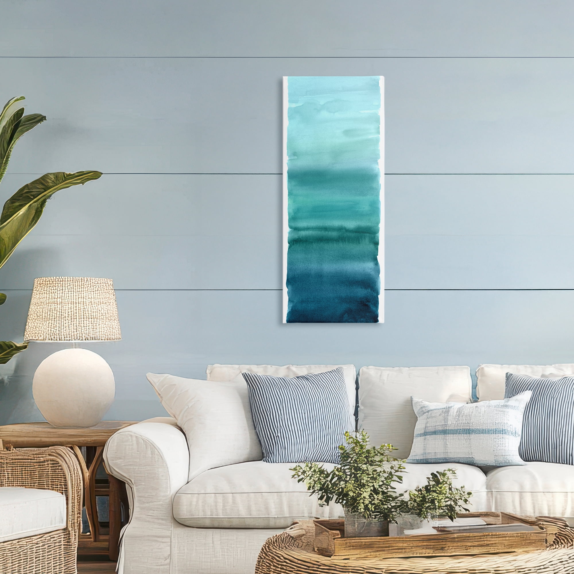 Stupell Industries Cerulean Blend Gradient Canvas Wall Art, design by Allie Corbin