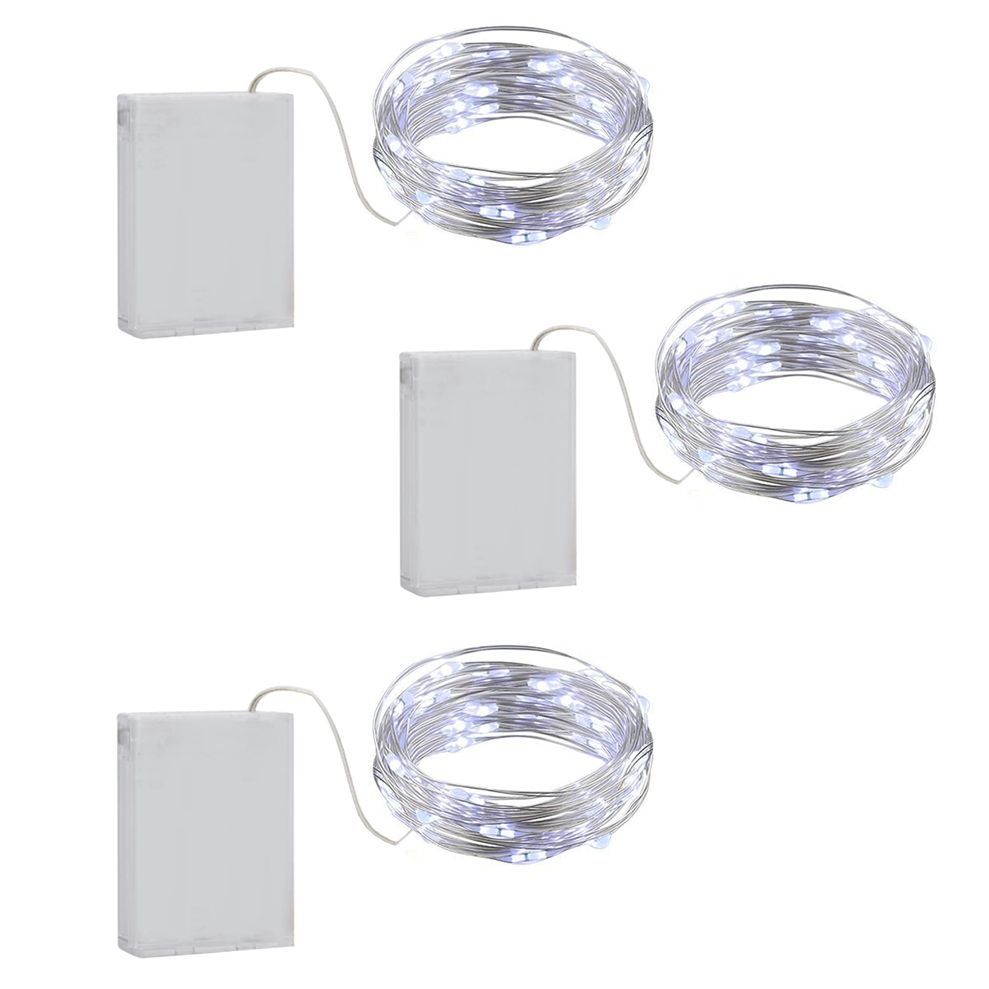 Battery Operated Copper Wire String Lights, Starry Fairy Micro Mini LED