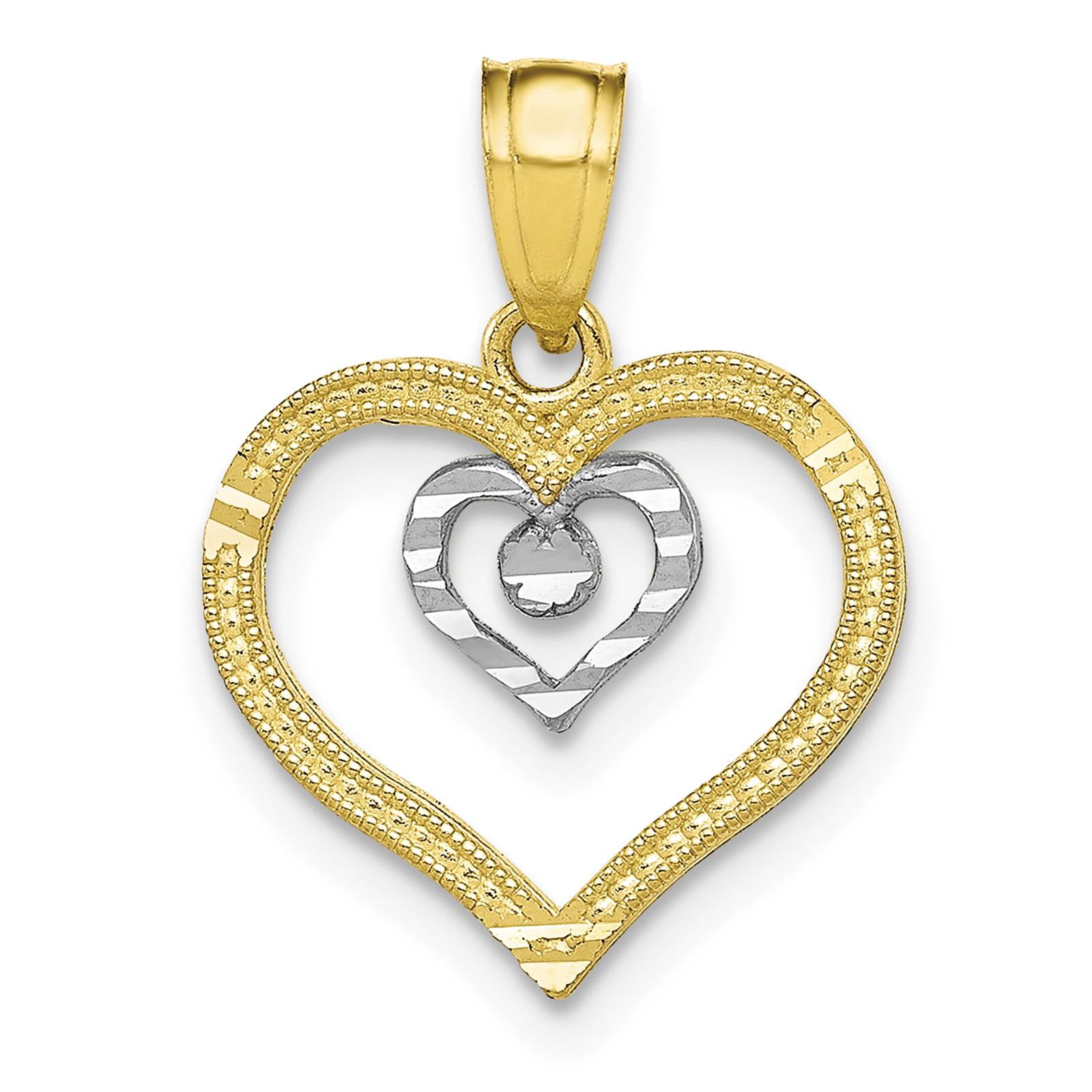 Mia Diamonds 14k Yellow Gold 6mm Peridot bezel pendant