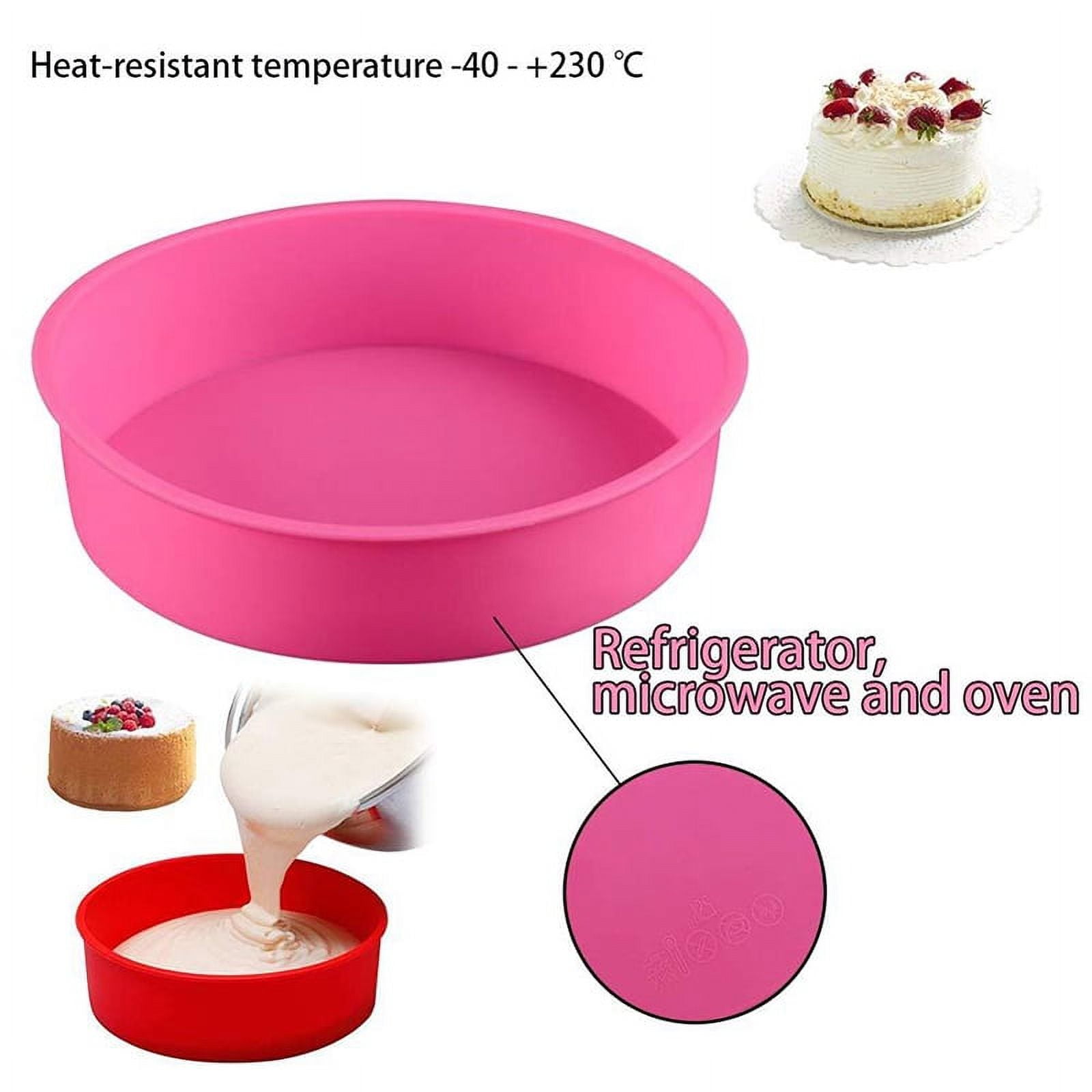 New 4/6/8/10 Inch Silicone Round Bread Mold Cake Pan Muffin