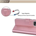 thumbnail image 4 of for Xiaomi Redmi Note 11 4G (Not 5G) Wallet Case for Women, Rose Flower Cover with Credit Card Holder Cash Pockets [Wrist Strap] Flip Phone Case for Xiaomi Redmi 11 RS Pink, 4 of 14