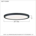 thumbnail image 4 of Outskirts Integrated LED Earth Black Flush Mount Light, 4 of 4