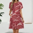 thumbnail image 2 of Meat Sundress Short Sleeve Dress Summer Women Clothes Dress for Women Dresses, 2 of 7