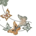 thumbnail image 6 of LuxenHome Metal Butterflies Moon Indoor/Outdoor Wall Decor, 6 of 7