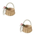 thumbnail image 4 of Tholdsy Cesta de flores con mango de perla para dama de honor romántica, cesta de compromiso para fiesta de boda, diseño Simple, cestas para Type2 NO2, 4 of 6