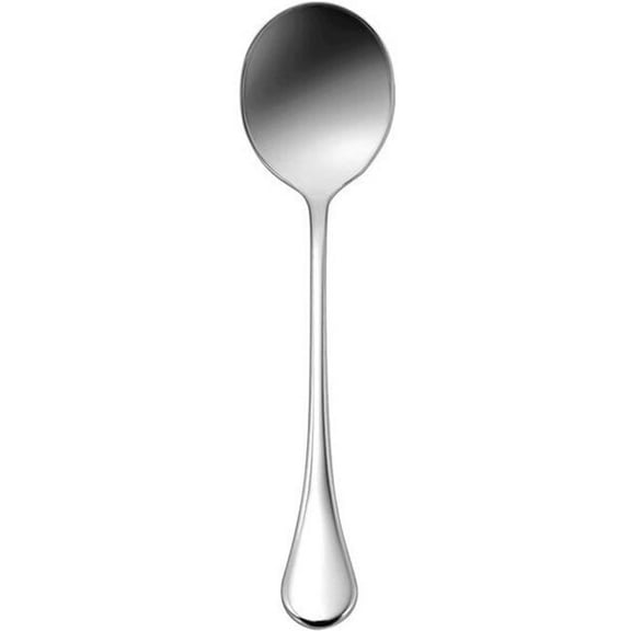 Oneida T030SRBF 6.5 in. Puccini Round Bowl Soup Spoon, Silver
