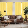 thumbnail image 2 of Ambesonne Tangerine Window Curtains, Retro Citrus Round Slices, Each 28" W x 63" L, Pastel Yellow Orange, 2 of 5