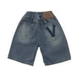 thumbnail image 3 of Boys Jean Shorts Relaxed Fit Loose Cargo Jean Shorts Boys' Fashion Kids Boys Clothes 8-9 Years Cute&nbsp;Boy&nbsp;Clothing, 3 of 9