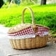 thumbnail image 2 of Country Style Wicker Picnic Basket Hamper With Lid And Handle & Liners For Picnics, Parties And Bbq, 2 of 5