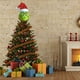 thumbnail image 4 of Adornos navideños, adorno para árbol de Navidad y adorno de brazo verde peludo, adornos para árbol de Navidad, juguete de peluche Grinch encantador Xemadio WRJM-423, 4 of 6