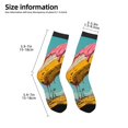thumbnail image 2 of Fuzoiu Melting Banana Fantasy Print Kids Socks For Boys Girls,Grip Crew Socks with Non Slip,Lightweight Stretch Crew Socks,Toddlers Crew Boot Socks, 2 of 5
