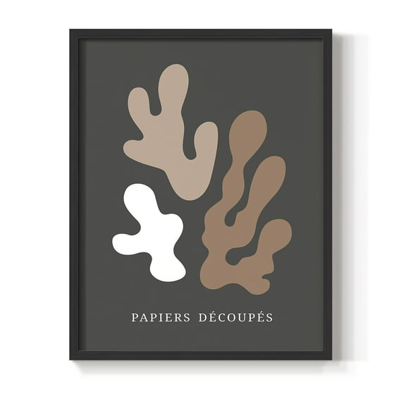 Matisse CDV in Black Solid Wood Framed Print No Nail Hanging