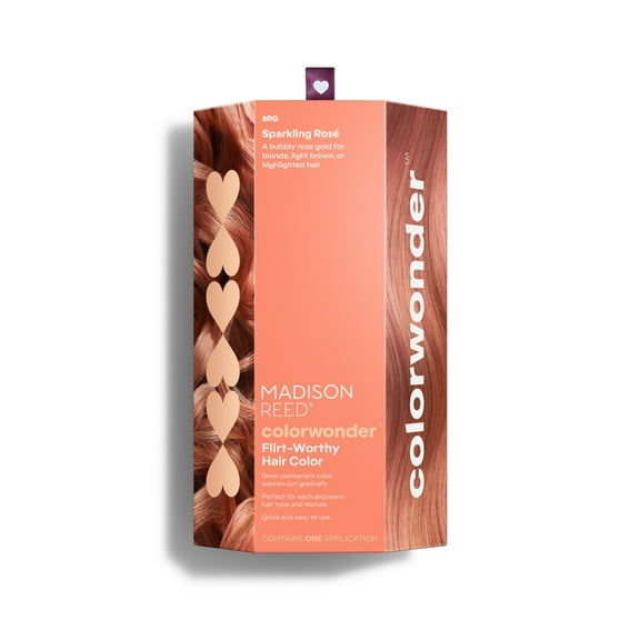 Madison Reed ColorWonder Demi-Permanent Hair Color Kit, 8RG Sparkling Rosé