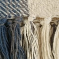 thumbnail image 5 of Contemporary Home Living 4' x 5' Blue and Beige Rectangular Essential Woven Plaid Throw, 5 of 7