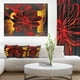 Abstrait Rouge Peinture de Fleurs - Grande Toile Florale Art Imprimer – image 1 sur 4
