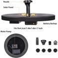 thumbnail image 2 of Upgraded Solar Water Fountain With 3w Led Light - Solar Powered Fountain With 8 Water Styles - Solar Powered Floating Fountain For Birdbath, Garden, P_Perfect Gift, 2 of 5