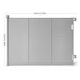 thumbnail image 3 of Retractable Baby Gate, TULILLO 48in Tall Baby Safety Gate, 59" Wide Baby Gate Dog Gate for Stair, Doorway, Auto-Lock,Gray, 3 of 9