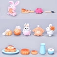 thumbnail image 4 of Small Ornaments Rabbit Figurines Series Micro Landscape Eating Moon Cute Animal Desktop Decor Mid-Autumn Festival, 4 of 18