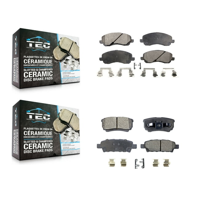 TEC Front Rear Ceramic Brake Pads Kit for Car Jeep Patriot Mitsubishi Lancer Dodge Compass Chrysler Caliber Sebring 200 Avenger KTC-100441
