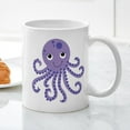 thumbnail image 3 of CafePress - Purple Octopus Mug - 11 oz Ceramic Mug - Novelty Coffee Tea Cup, 3 of 4