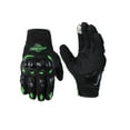 thumbnail image 1 of Guardoinrt Durable Leather Cycling Gloves With Breathable Perforations For Comfort Leather Motorcycle Gloves green L, 1 of 6