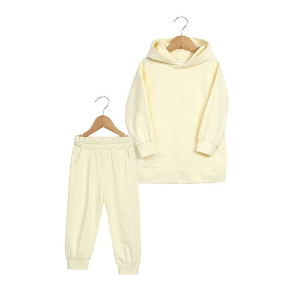 Esaierr Boys Girls Tracksuits Hoodie Sweatshirt Outfits for Toddler Baby Kids ,newborn Outfits Long Sleeve Long Pants Spring Autumn Solid Color Outfits Jackets for 12M-13Y