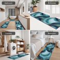 thumbnail image 5 of Blue Gold Wave Marble Pattern Kitchen Rugs Sets Of 3,Kitchen Runner Rugs Non Skid Washable,Decorative Kitchen Floor Mats for Kitchen,Sink,Laundry,17"x30"+ 17"x47" + 17"x59", 5 of 6