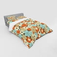 thumbnail image 3 of Ambesonne Floral Bedding Set 3 Pcs, Retro Simple Flowers, Twin XL, Multicolor, 3 of 3