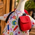 thumbnail image 2 of Porch Goose Outfit, Back to School Costume Set with Red Hat and Colorful Print Shirt, Complete Goose Clothes for Outdoor Decor and Home Display, 2 of 8